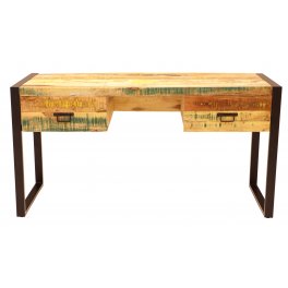 Schreibtisch Retro 160x76x70 aus recyceltem Mangoholz
