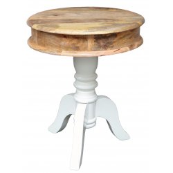 Runder Tisch Dhari 50x60x50 aus indischem Mango-Massivholz