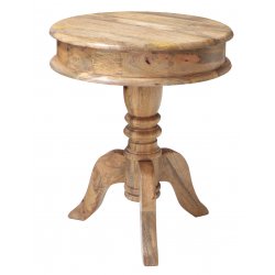 Runder Tisch Devi 50x60x50 aus indischem Mango-Massivholz